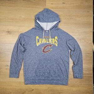 Majestic Threads Cleveland Cavaliers Hoodie Adult Large Mens Gray Tri-Blend